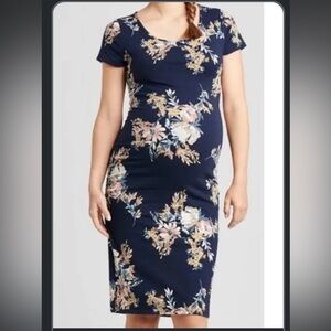 Floral Maternity Tee Dress